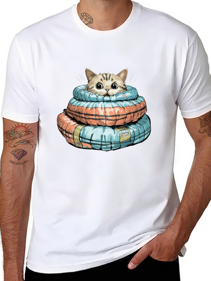 Cat in Life Preserver T-Shirt