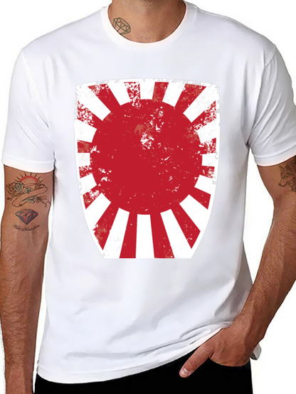 Rising Sun Graphic Tee - Distressed Print