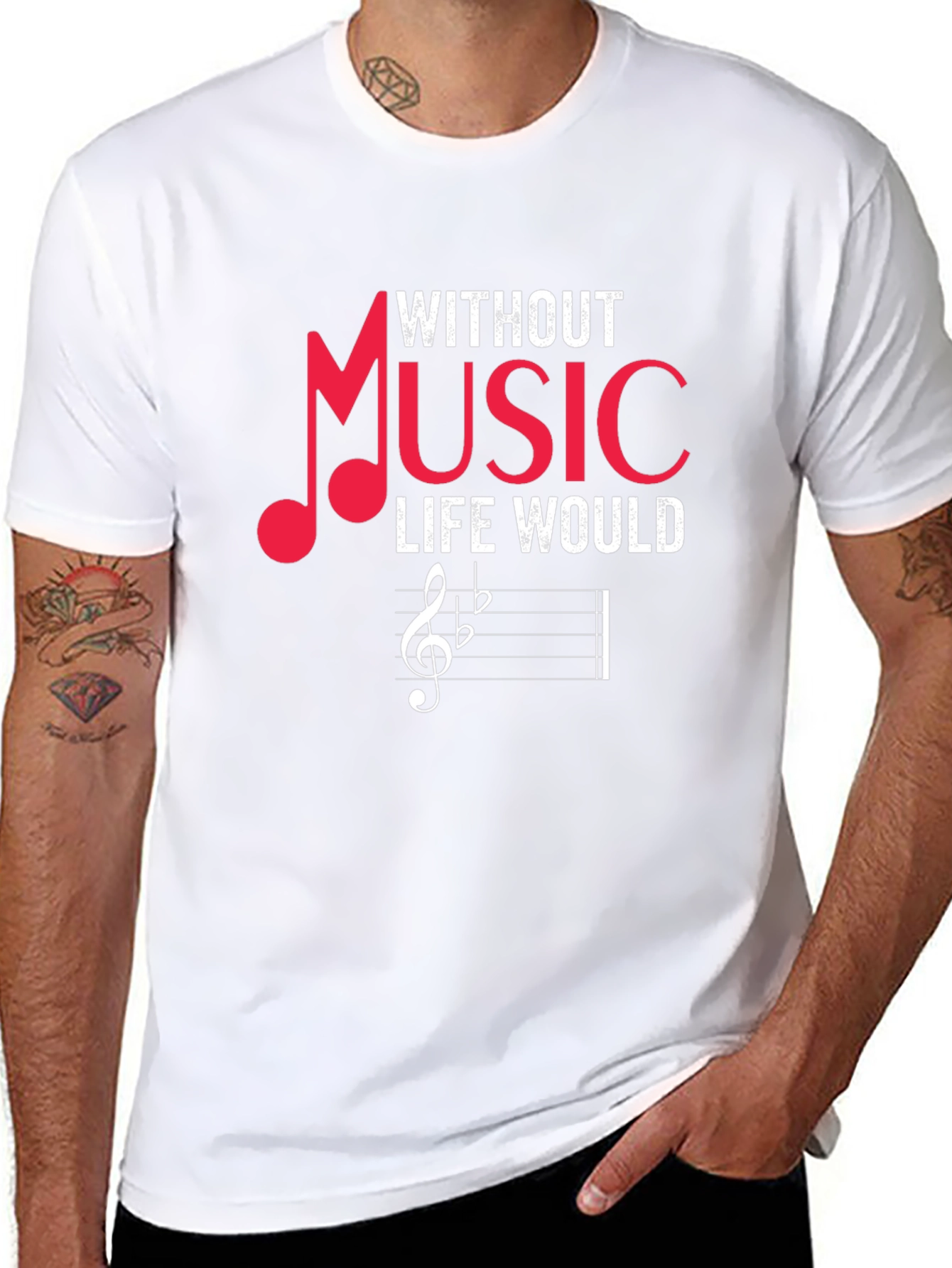 Without Music Life Would Be Flat T-Shirt