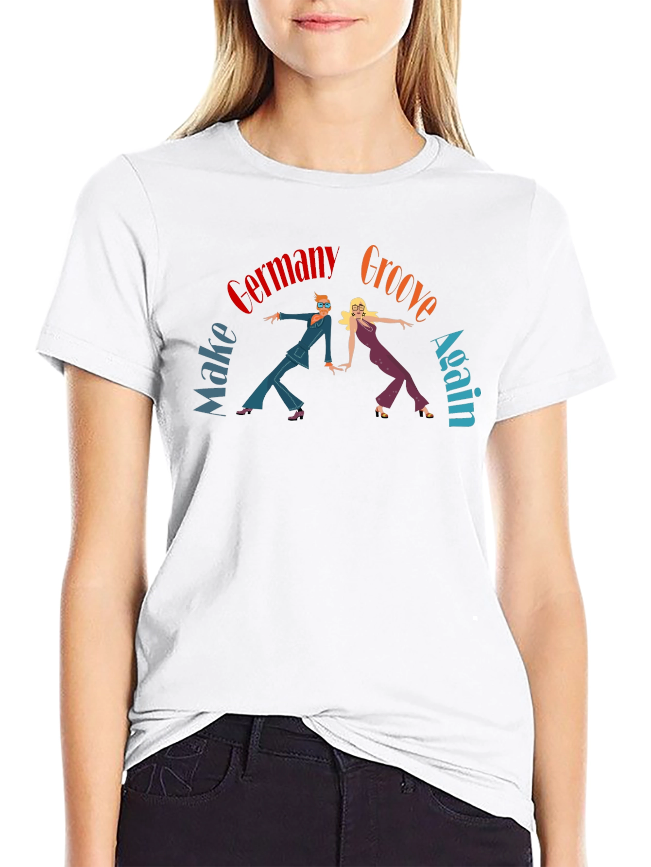 Groovy Germany Graphic Tee - Retro 70s Style