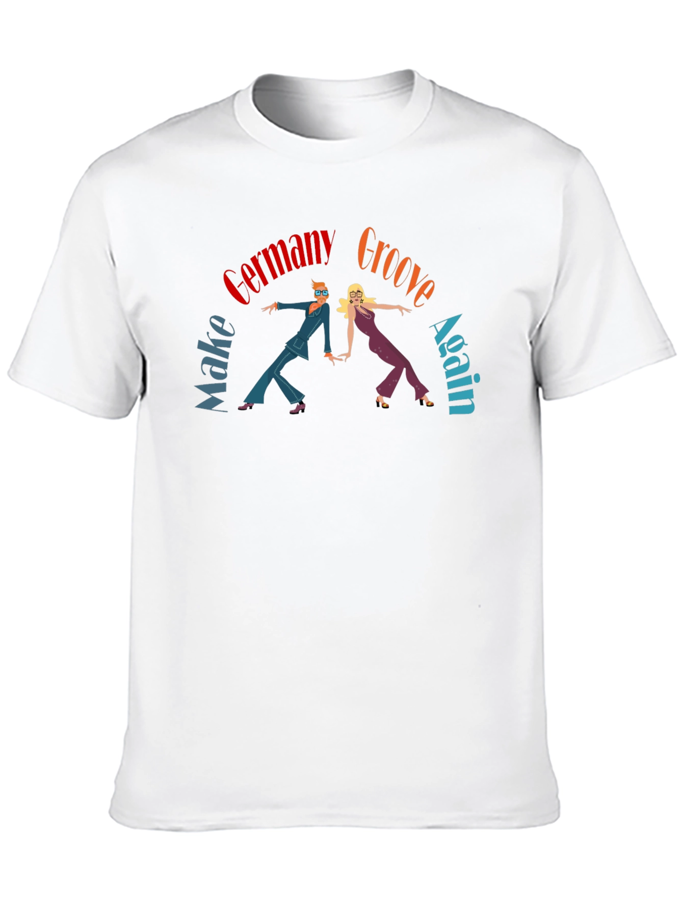 Groovy Germany Graphic Tee - Retro 70s Style