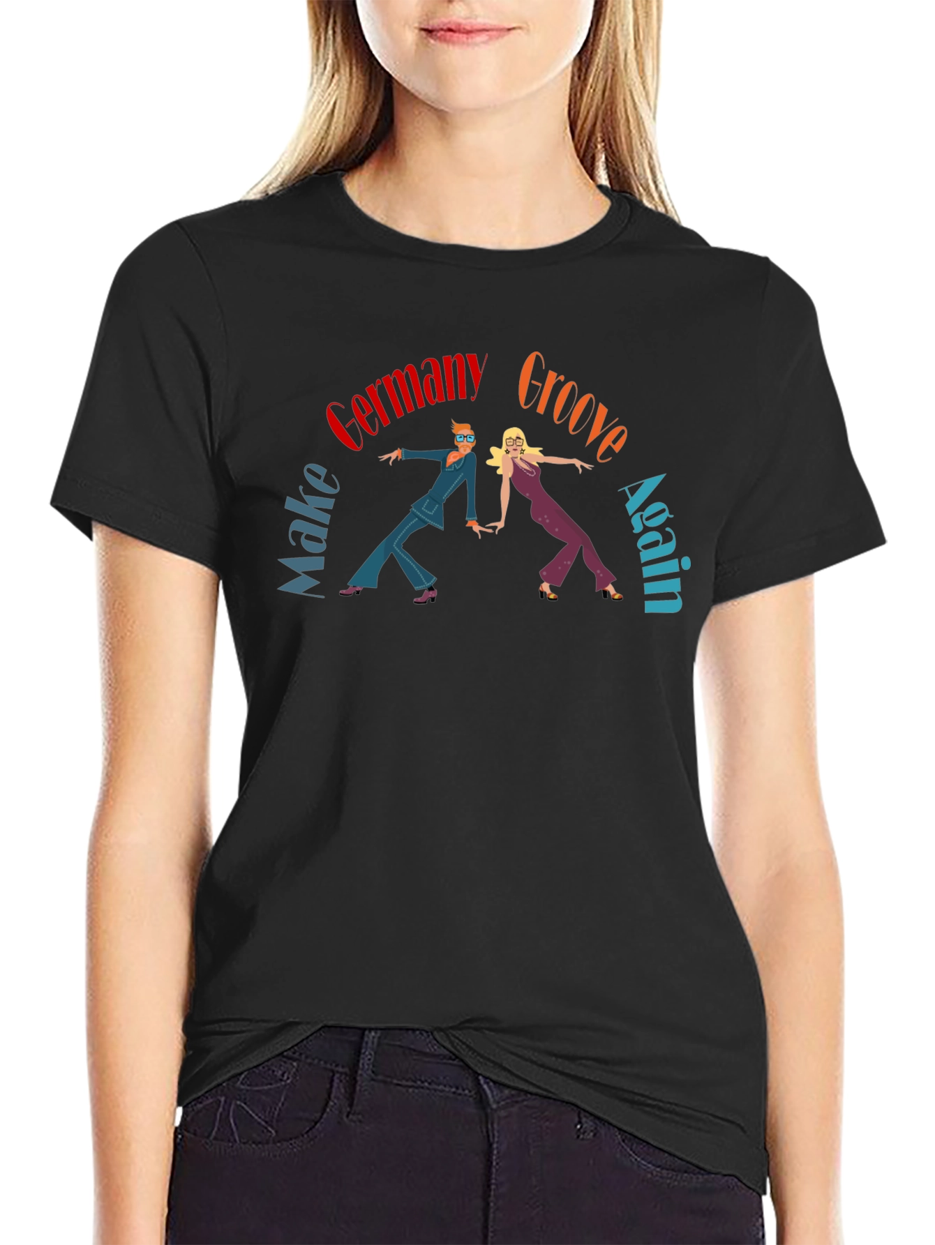 Groovy Germany Graphic Tee - Retro 70s Style