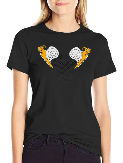 Fun Snail Graphic Tee - Black Casual T-Shirt