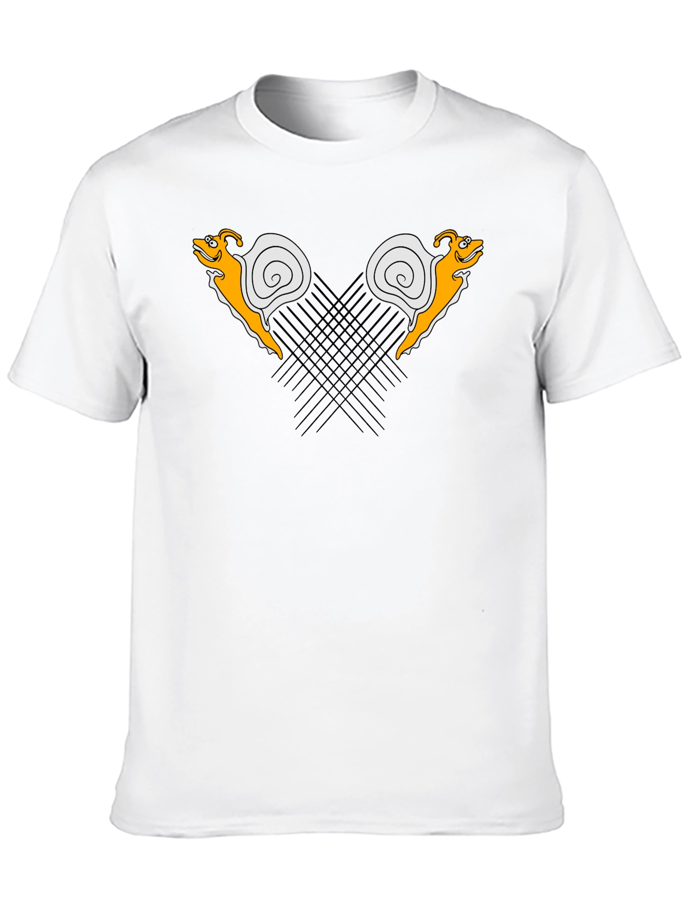 Fun Snail Graphic Tee - Black Casual T-Shirt