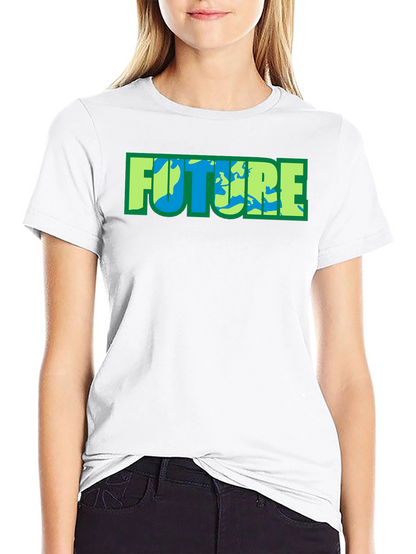 Earth Future Graphic Tee - Black Cotton Blend