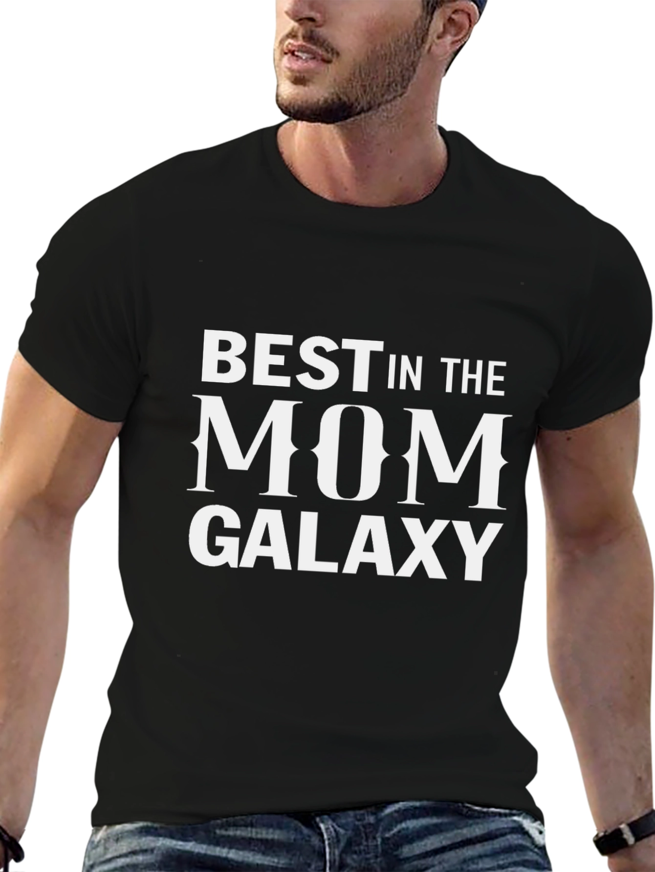 Best Mom in the Galaxy Black T-Shirt