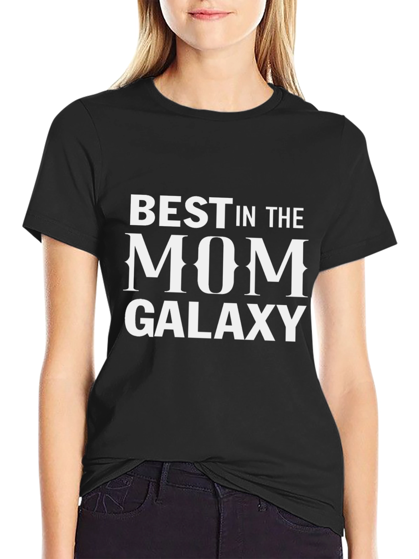 Best Mom in the Galaxy Black T-Shirt