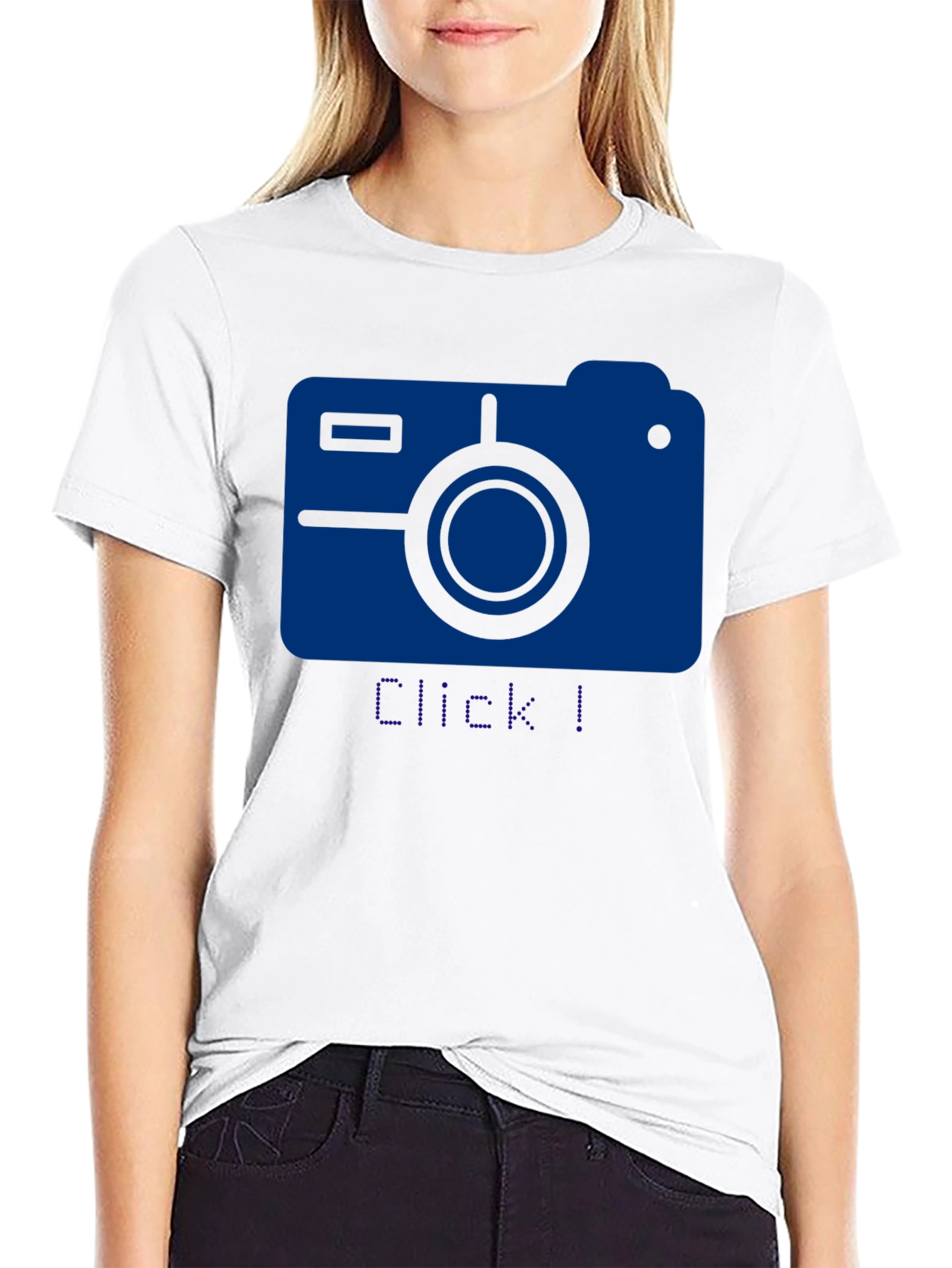 Click! Camera Graphic T-Shirt - Black