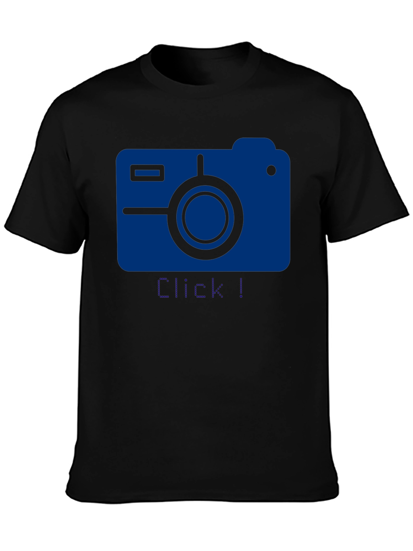 Click! Camera Graphic T-Shirt - Black