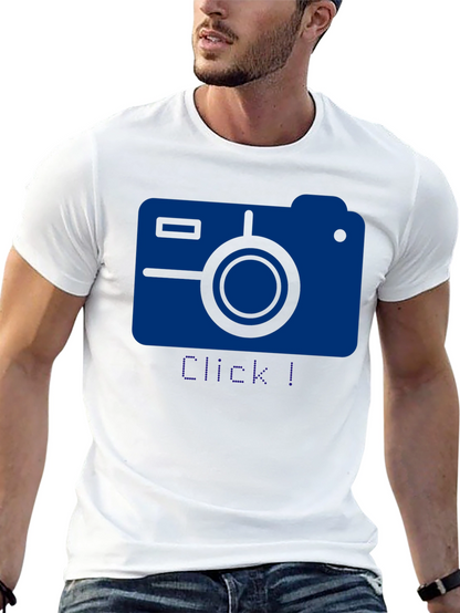 Click! Camera Graphic T-Shirt - Black