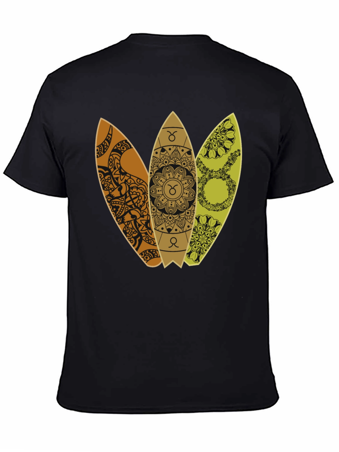 Taurus Zodiac Surfboard T-Shirt - Trendy Graphic Tee