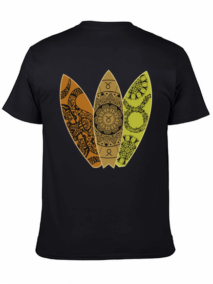 Taurus Zodiac Surfboard T-Shirt - Trendy Graphic Tee