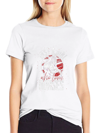 Just A Girl Who Loves Horses Graphic Tee