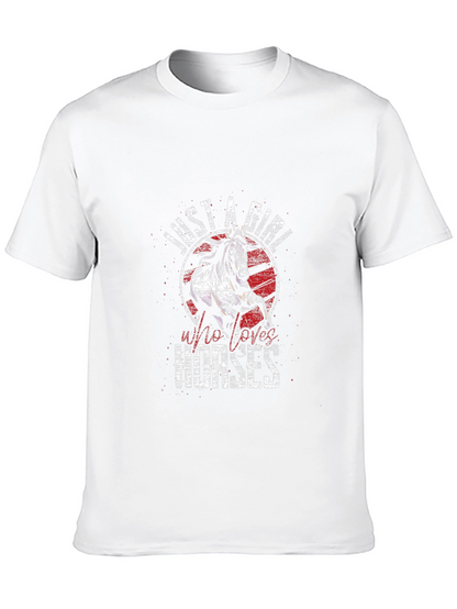Just A Girl Who Loves Horses Graphic Tee
