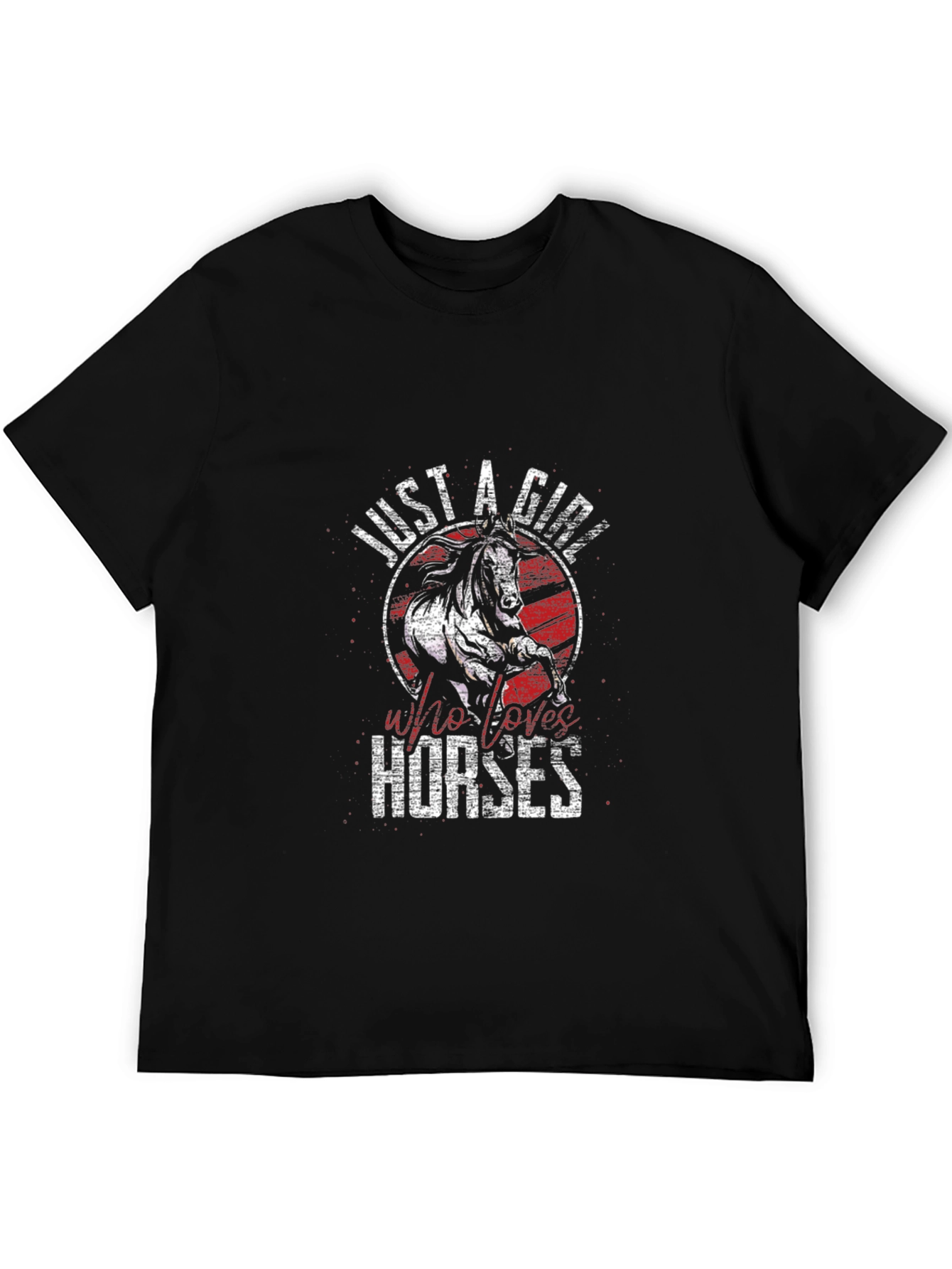 Just A Girl Who Loves Horses Graphic Tee