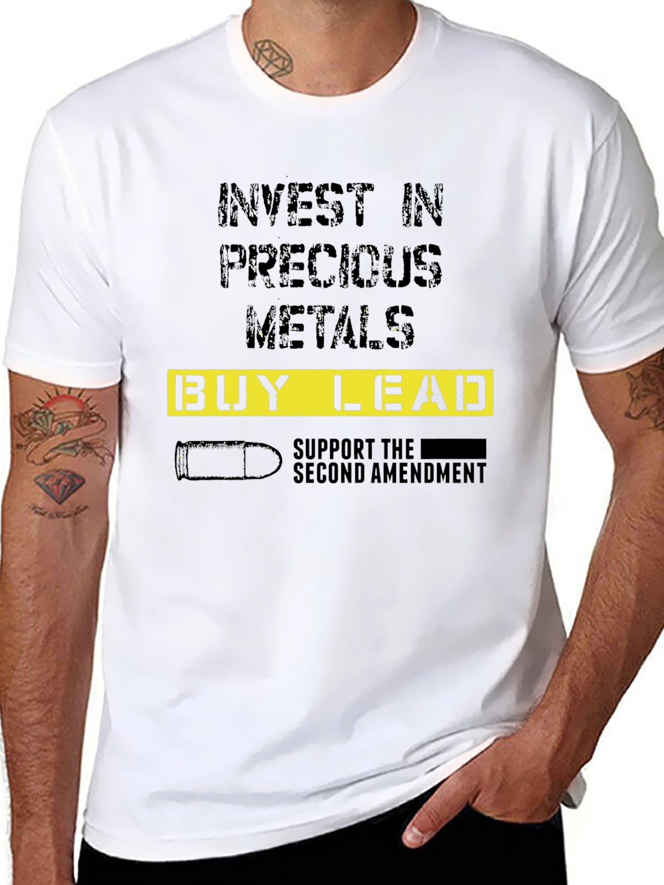 Invest in Lead T-Shirt - Second Amendment Support
