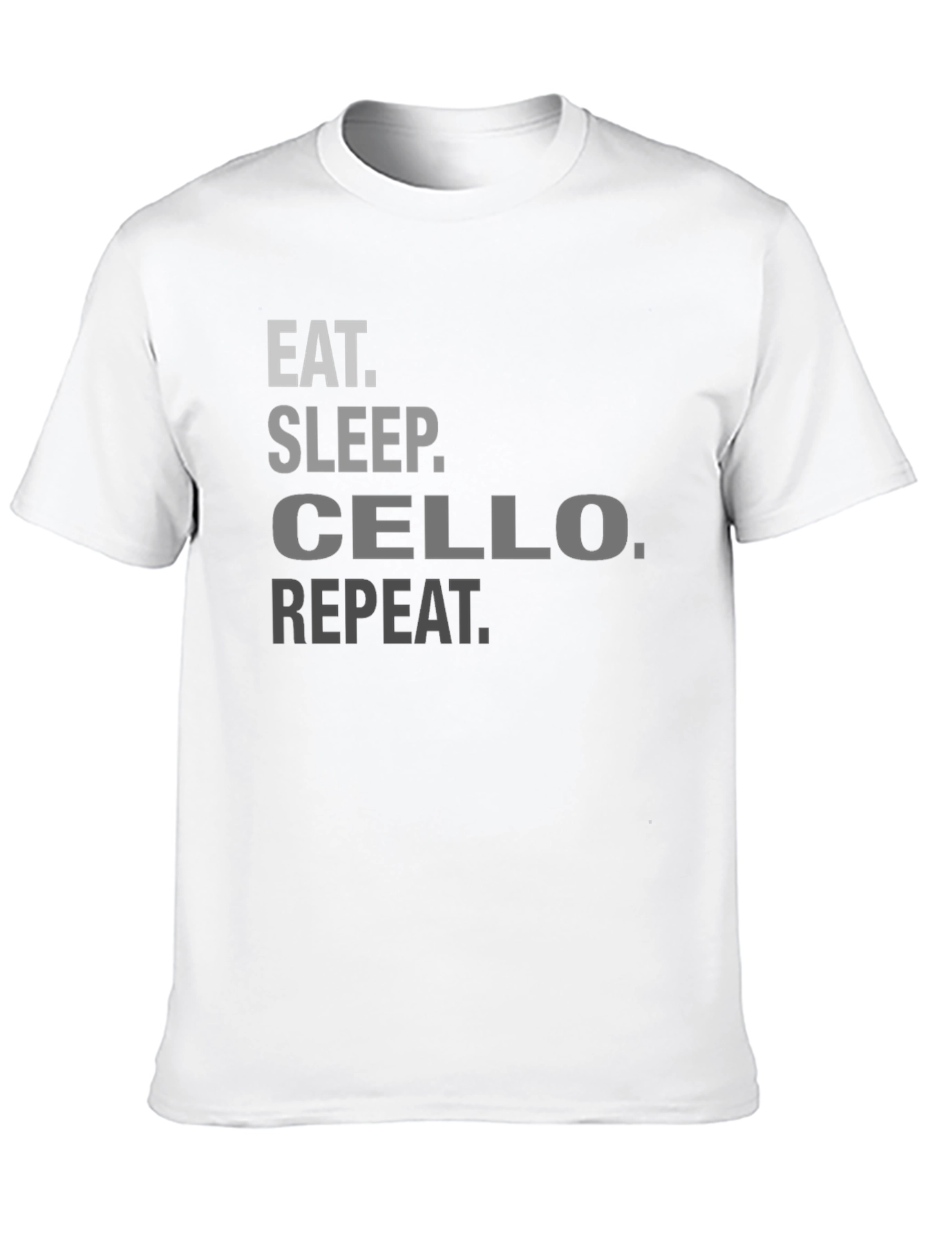 Eat Sleep Cello Repeat Black T-Shirt