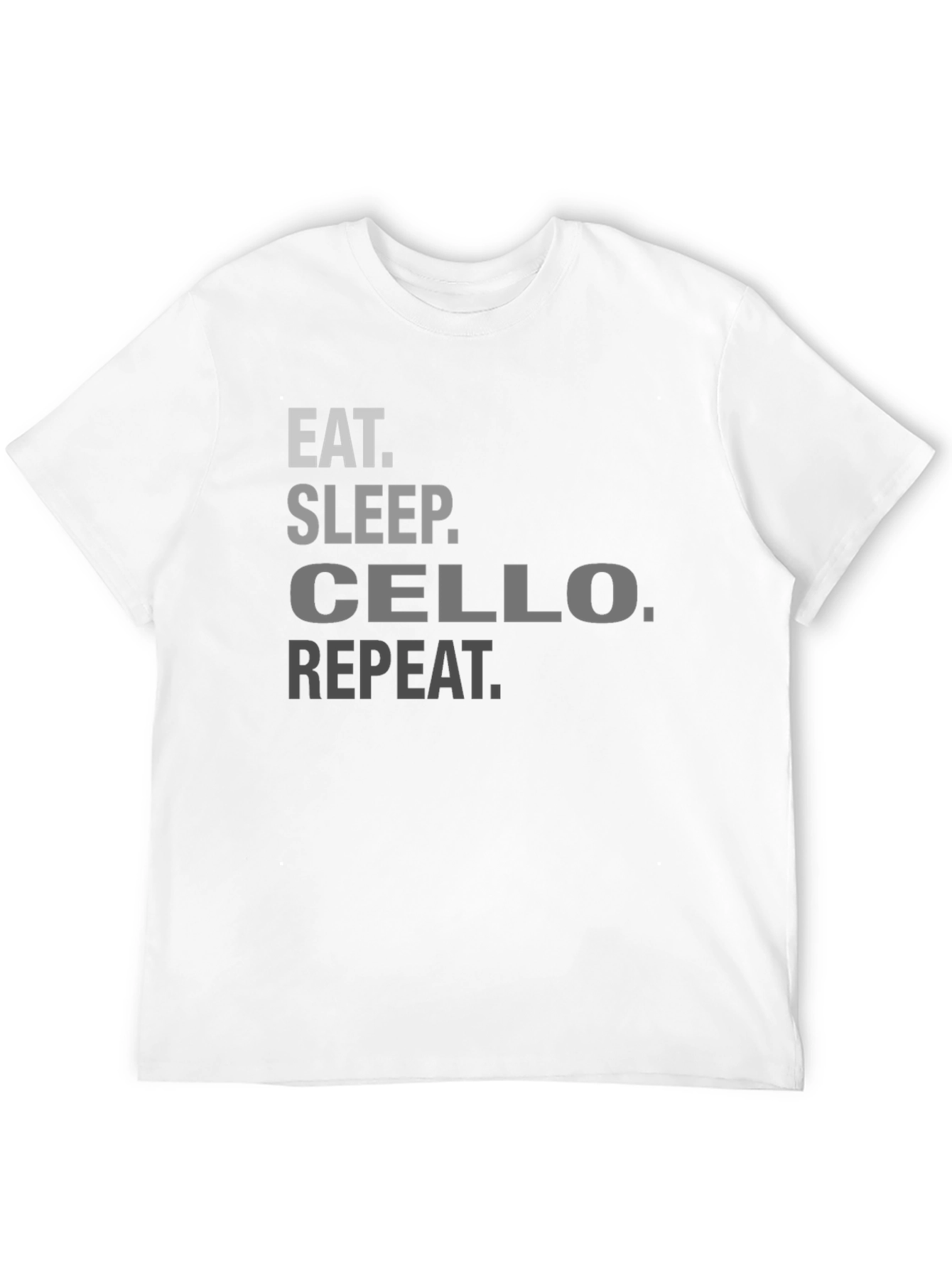 Eat Sleep Cello Repeat Black T-Shirt