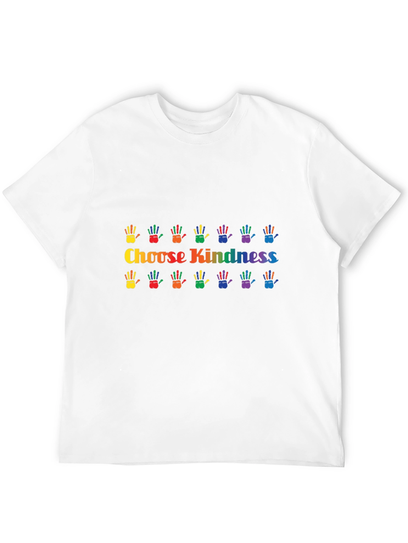 Choose Kindness Rainbow Handprint Graphic Tee