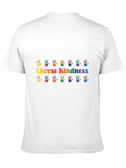 Choose Kindness Rainbow Handprint Graphic Tee