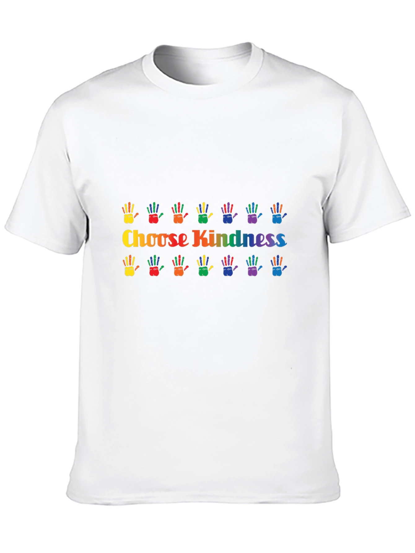 Choose Kindness Rainbow Handprint Graphic Tee