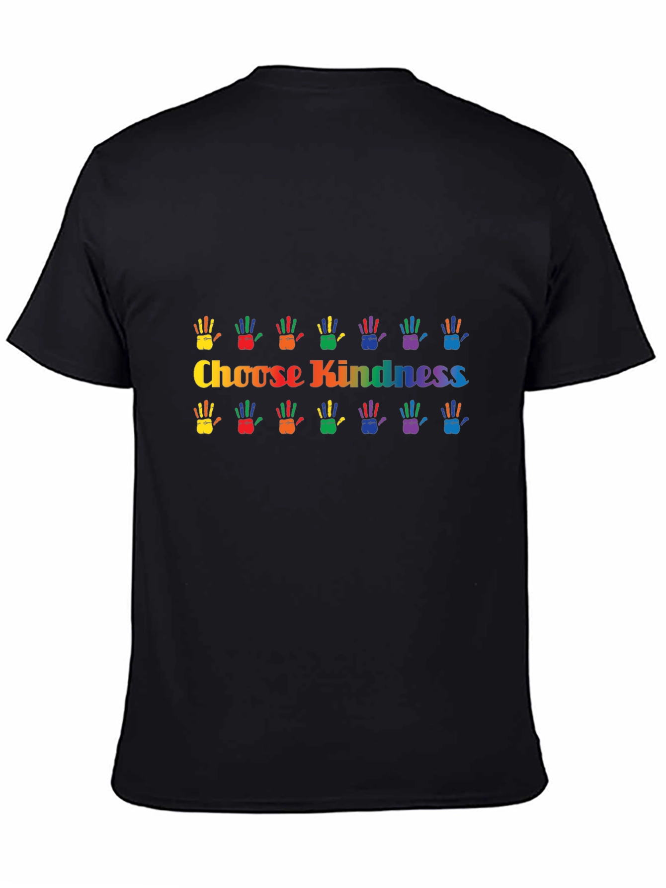 Choose Kindness Rainbow Handprint Graphic Tee