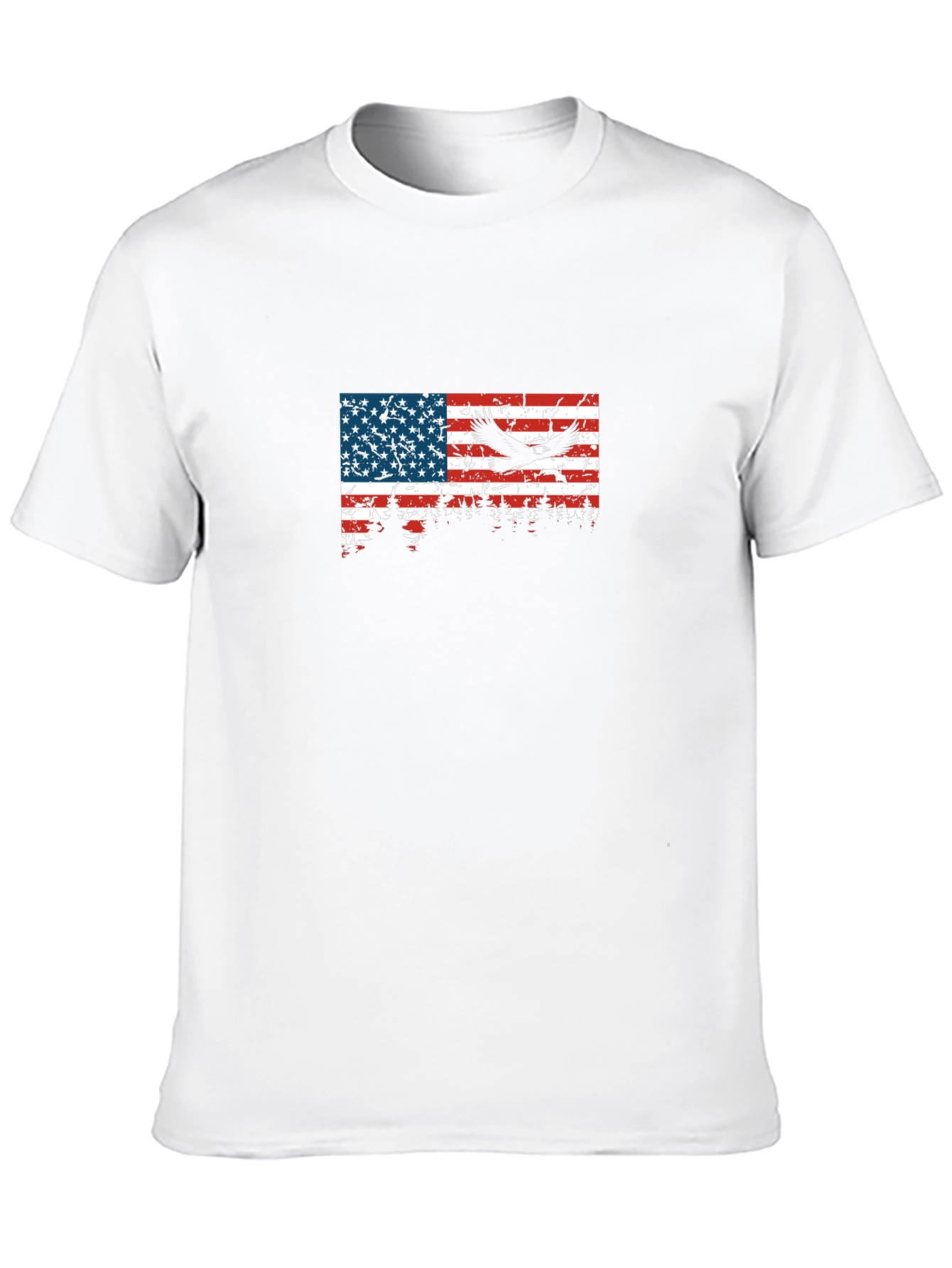 American Flag Eagle Graphic T-Shirt