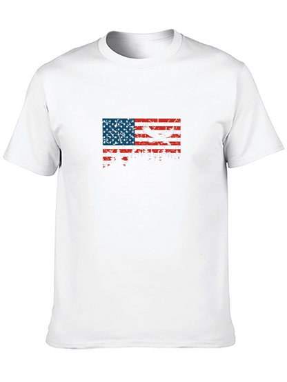American Flag Eagle Graphic T-Shirt