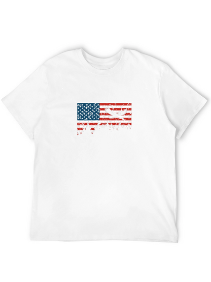 American Flag Eagle Graphic T-Shirt