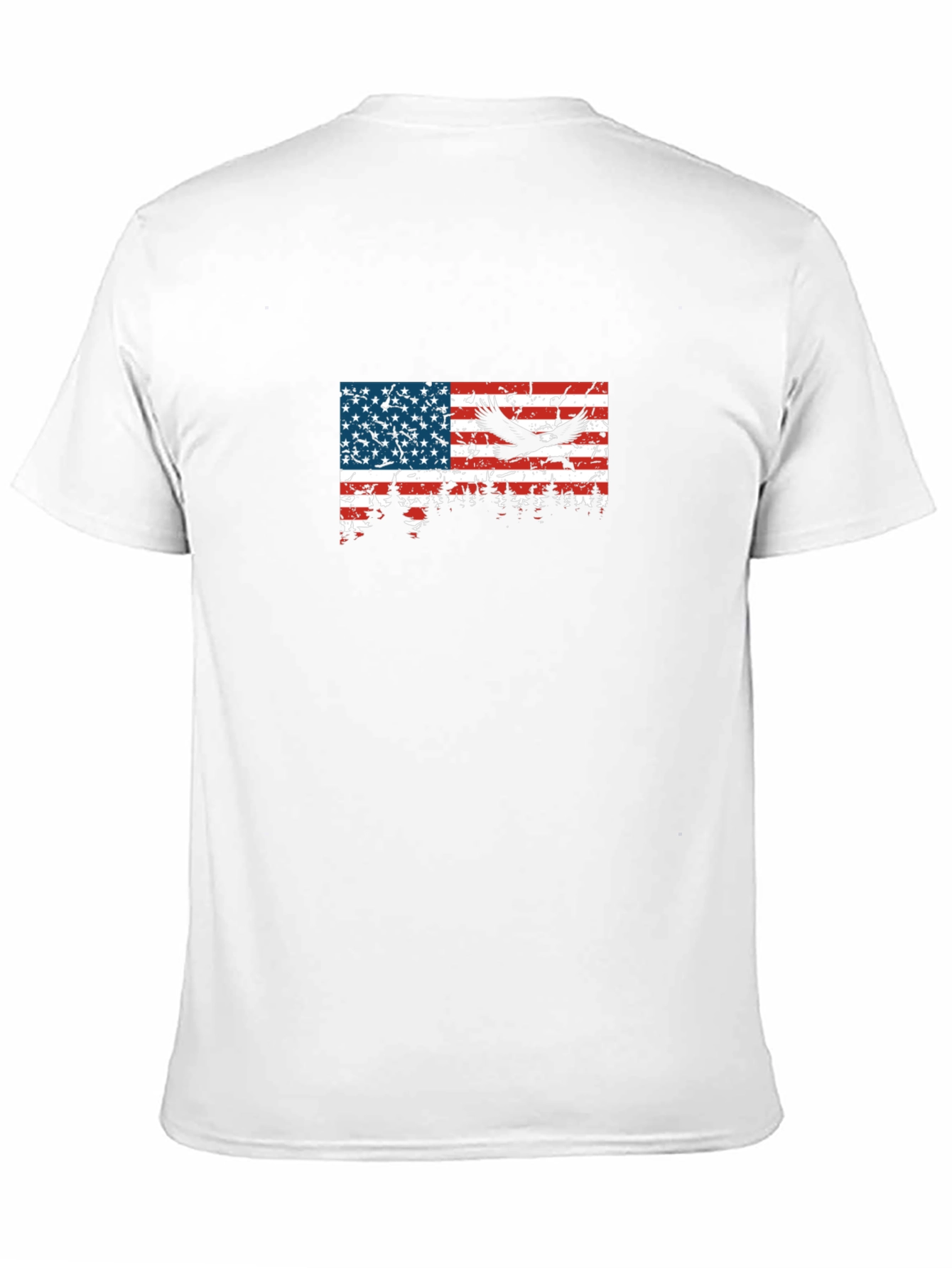 American Flag Eagle Graphic T-Shirt