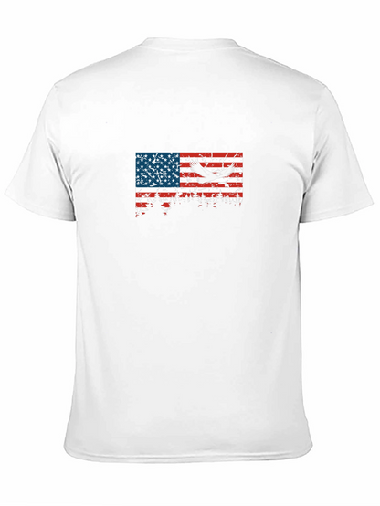 American Flag Eagle Graphic T-Shirt
