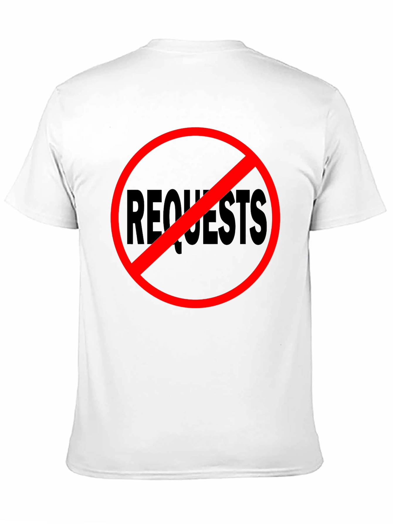 No Requests Black Graphic Tee