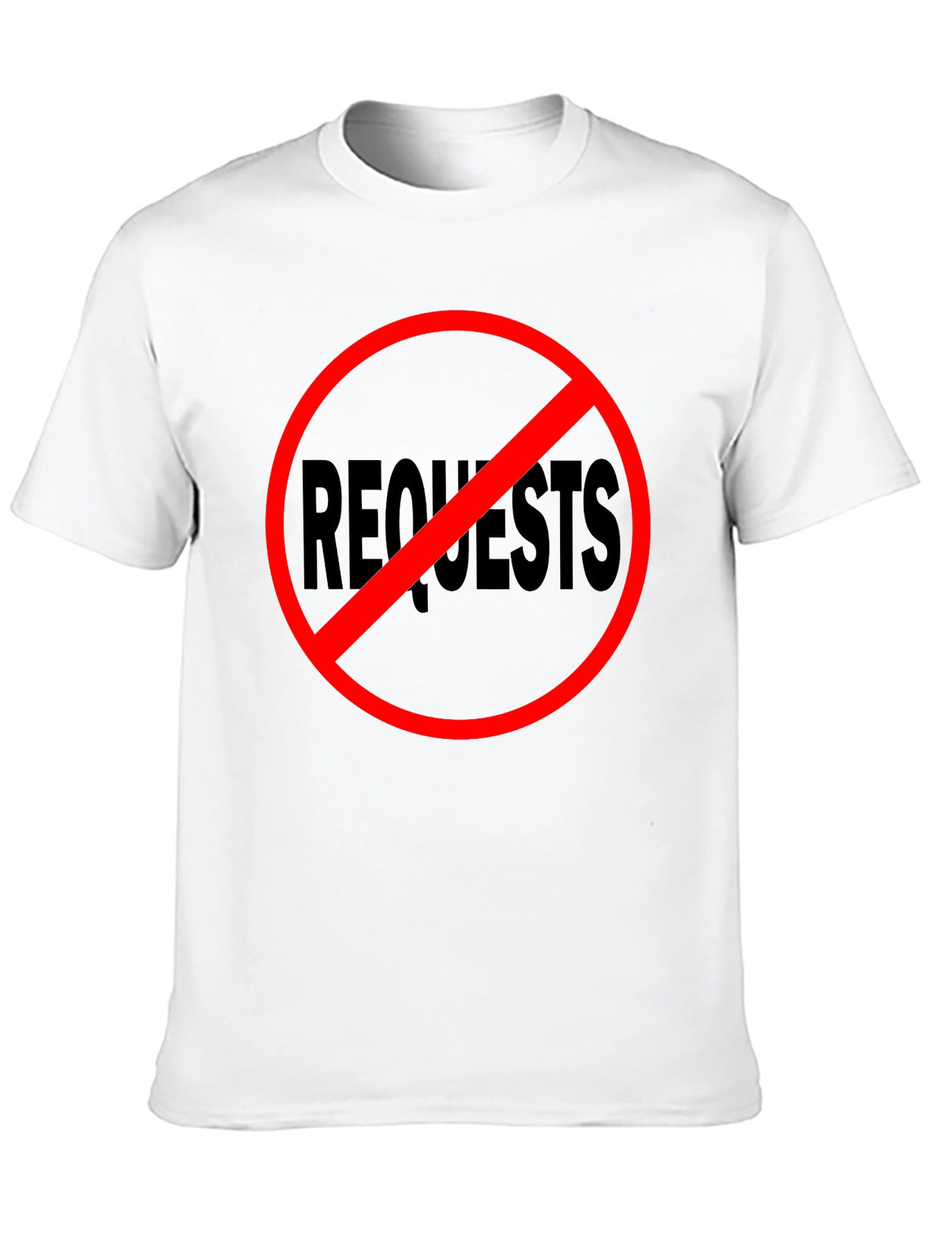 No Requests Black Graphic Tee