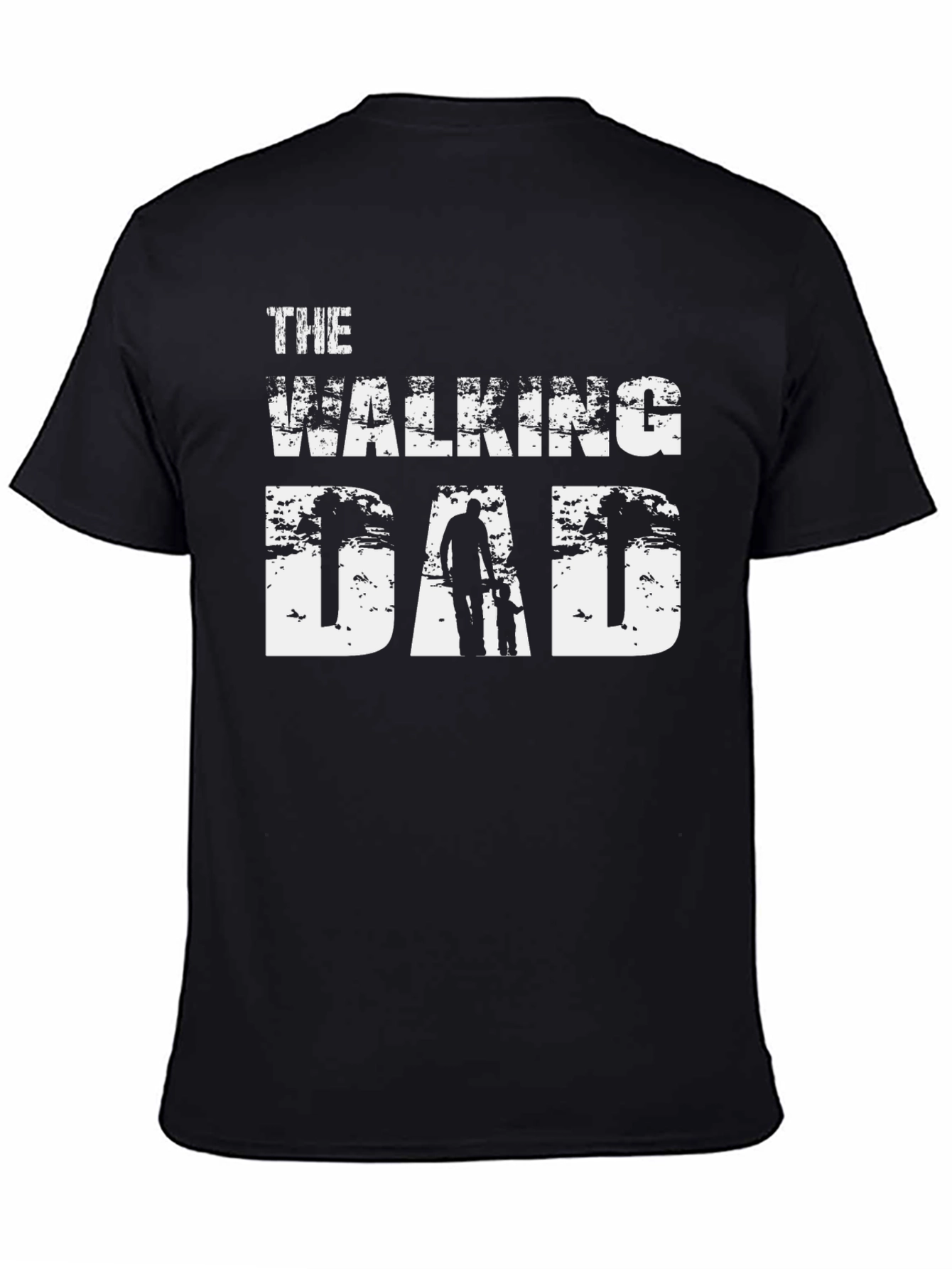 The Walking Dad Black Graphic Tee