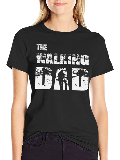 The Walking Dad Black Graphic Tee