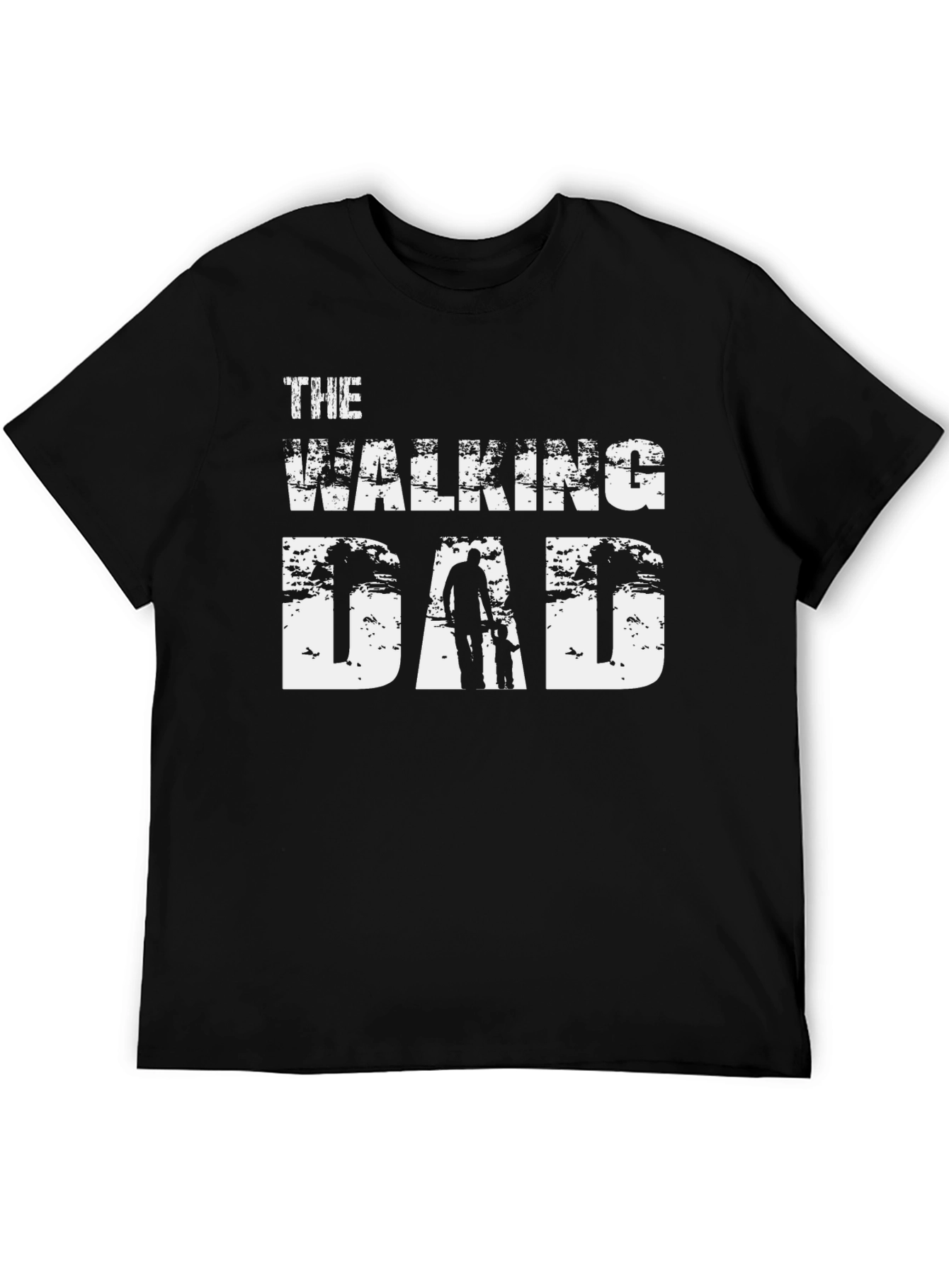The Walking Dad Black Graphic Tee