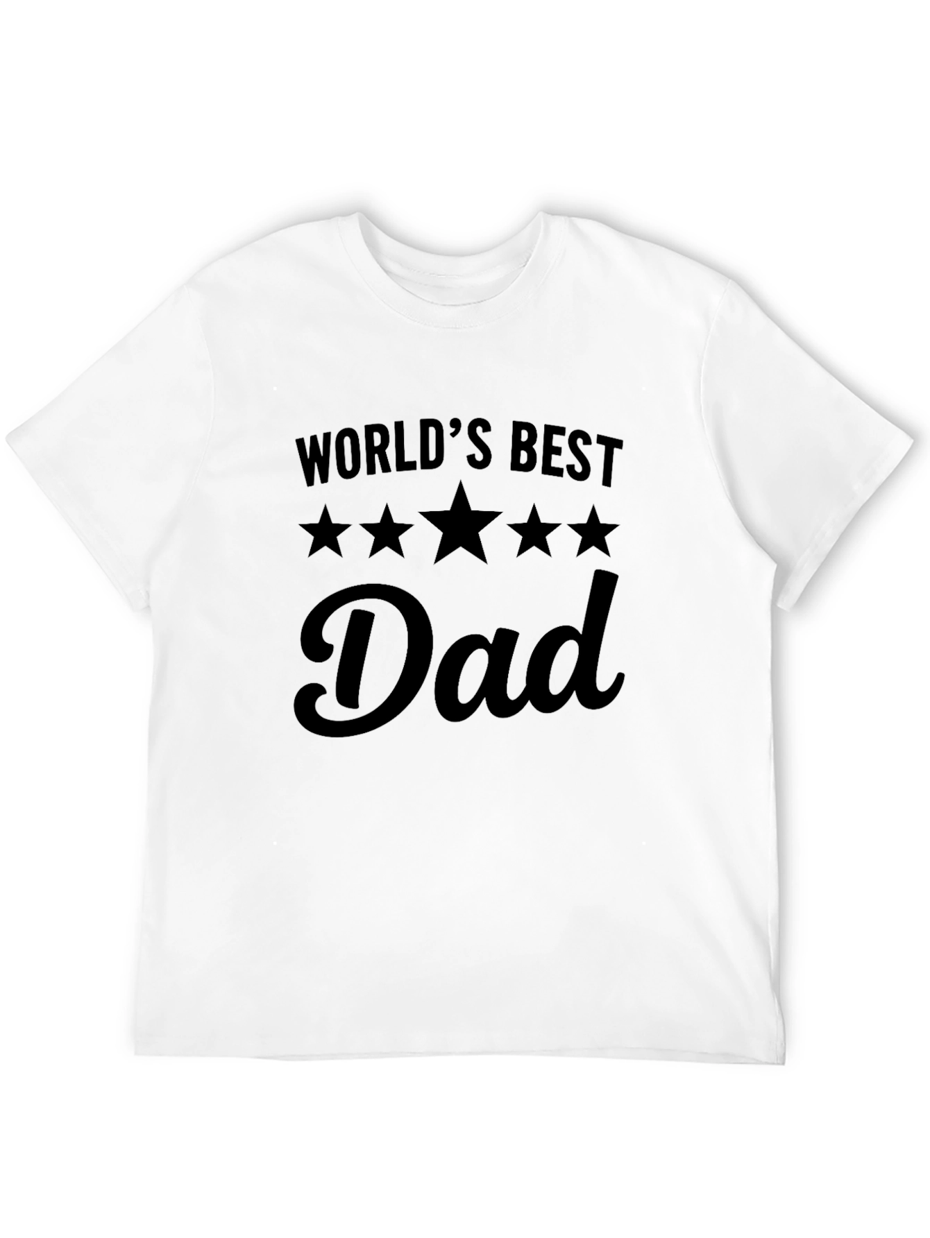 Worlds Best Dad T-Shirt - Black