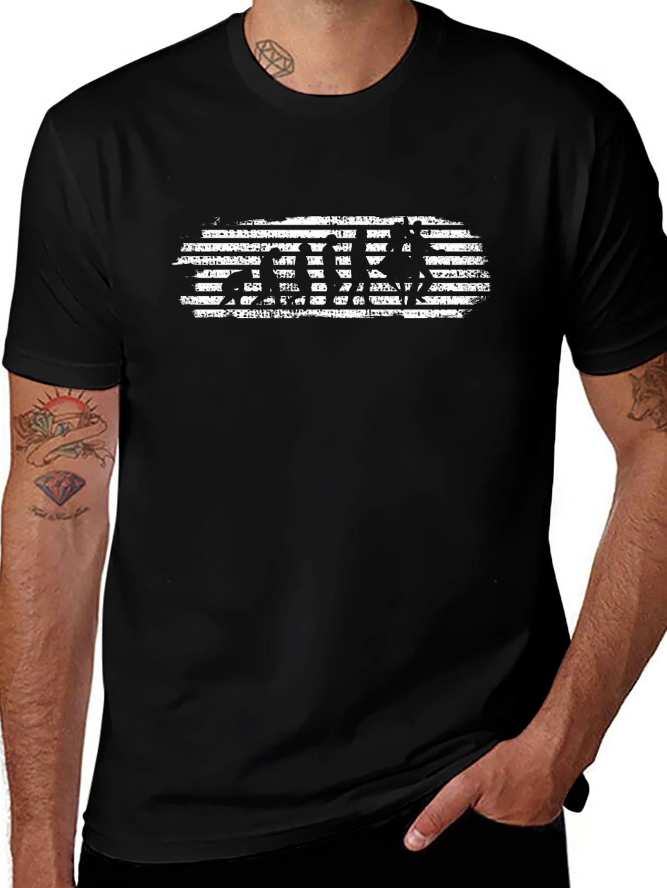 Evolution T-Shirt: Black Graphic Tee