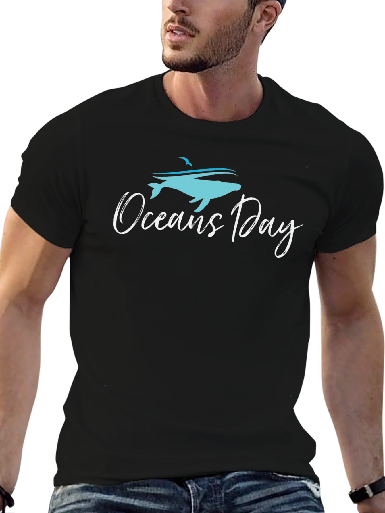 Oceans Day Black T-Shirt