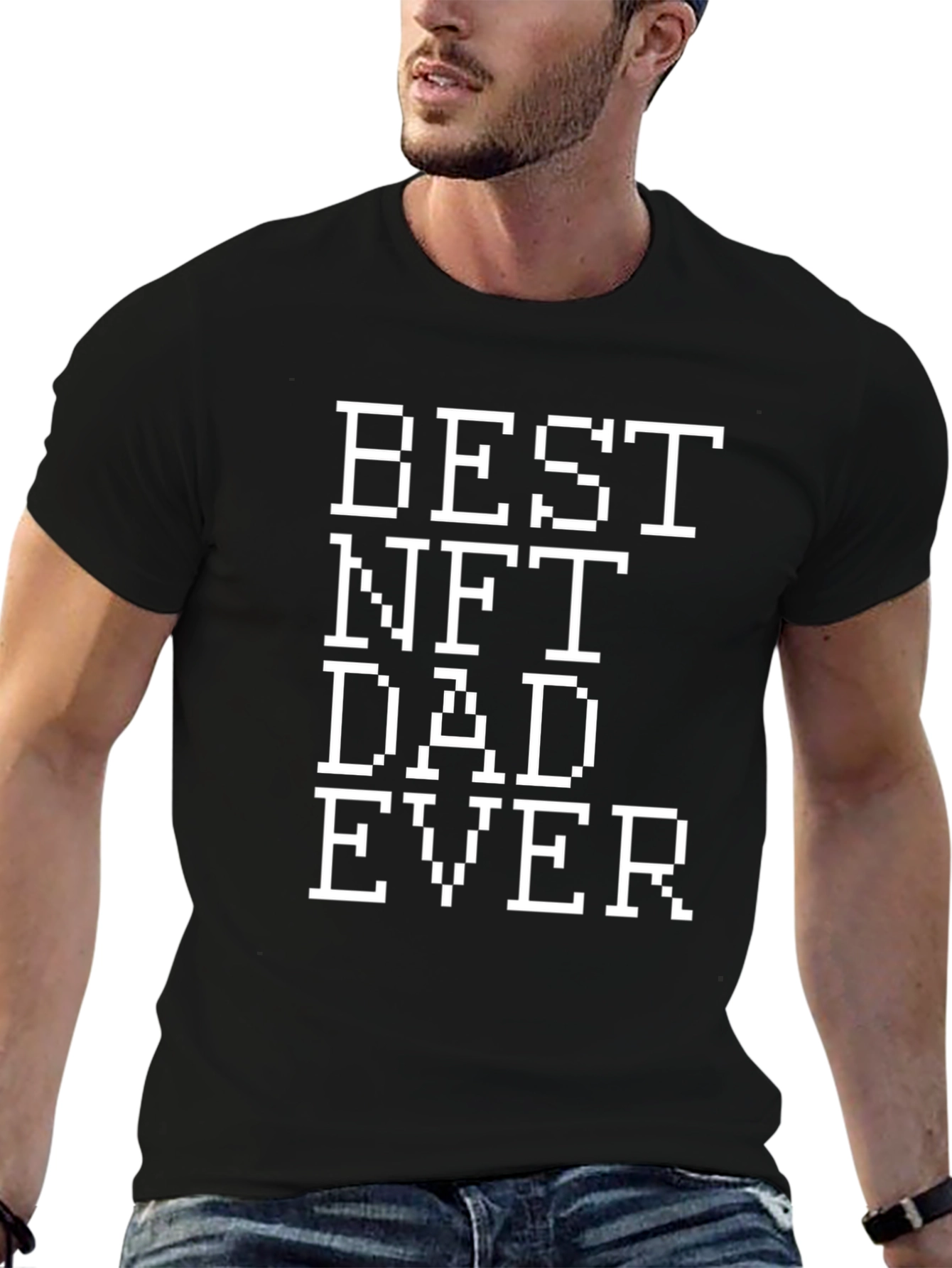 Best NFT Dad Ever Pixelated T-Shirt