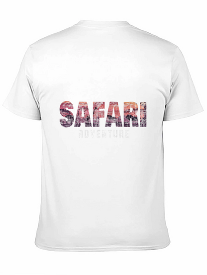 Safari Adventure Graphic Tee - Soft Black T-Shirt