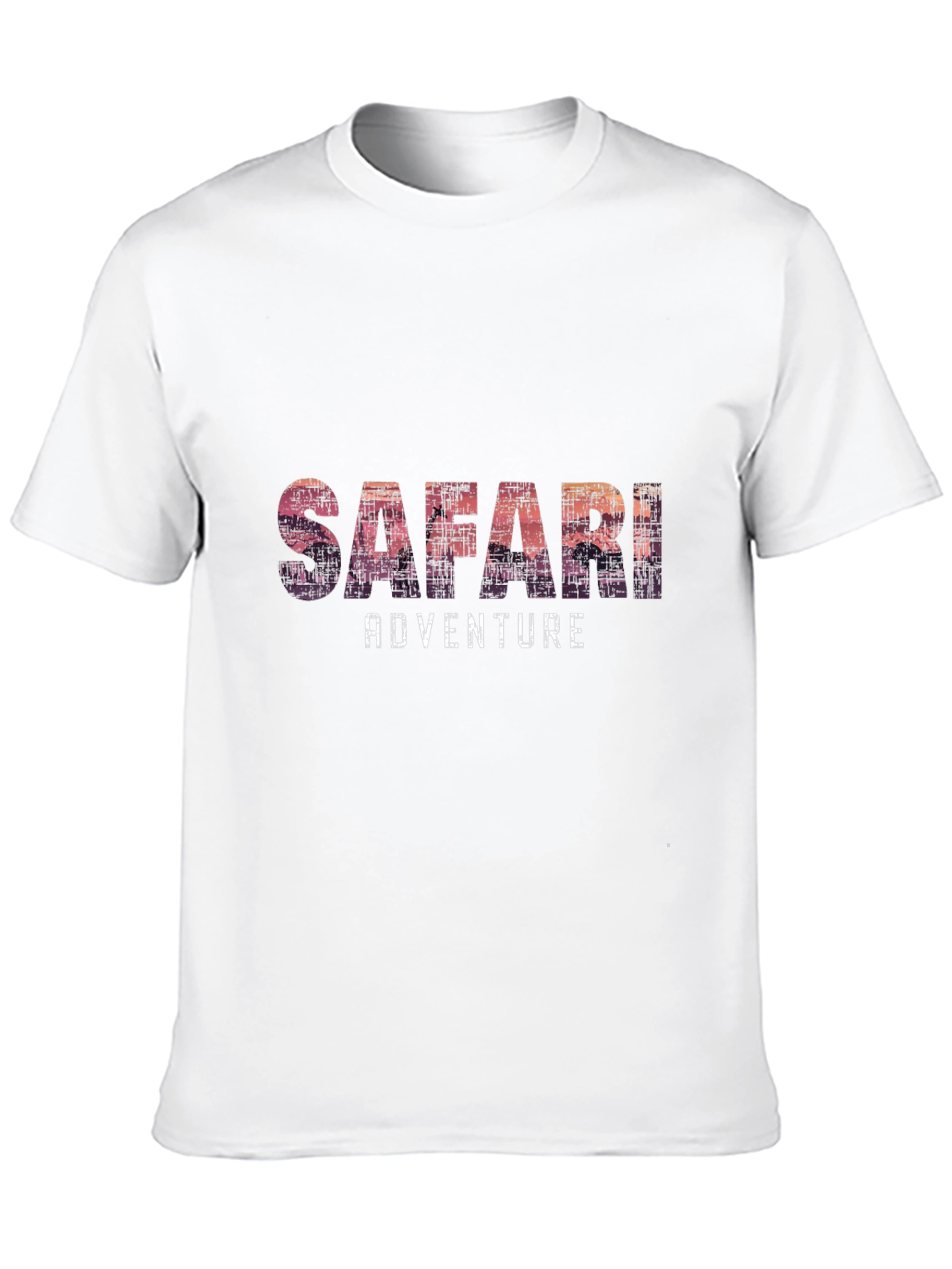 Safari Adventure Graphic Tee - Soft Black T-Shirt