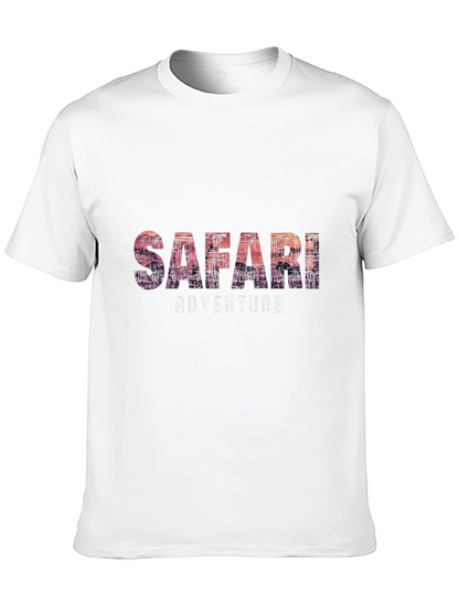 Safari Adventure Graphic Tee - Soft Black T-Shirt