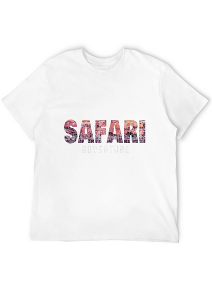 Safari Adventure Graphic Tee - Soft Black T-Shirt