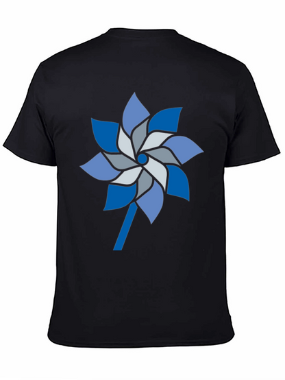 Pinwheel Graphic Tee - Stylish Mens Casual Shirt