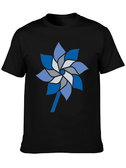 Pinwheel Graphic Tee - Stylish Mens Casual Shirt