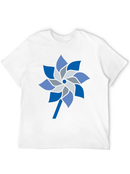 Pinwheel Graphic Tee - Stylish Mens Casual Shirt