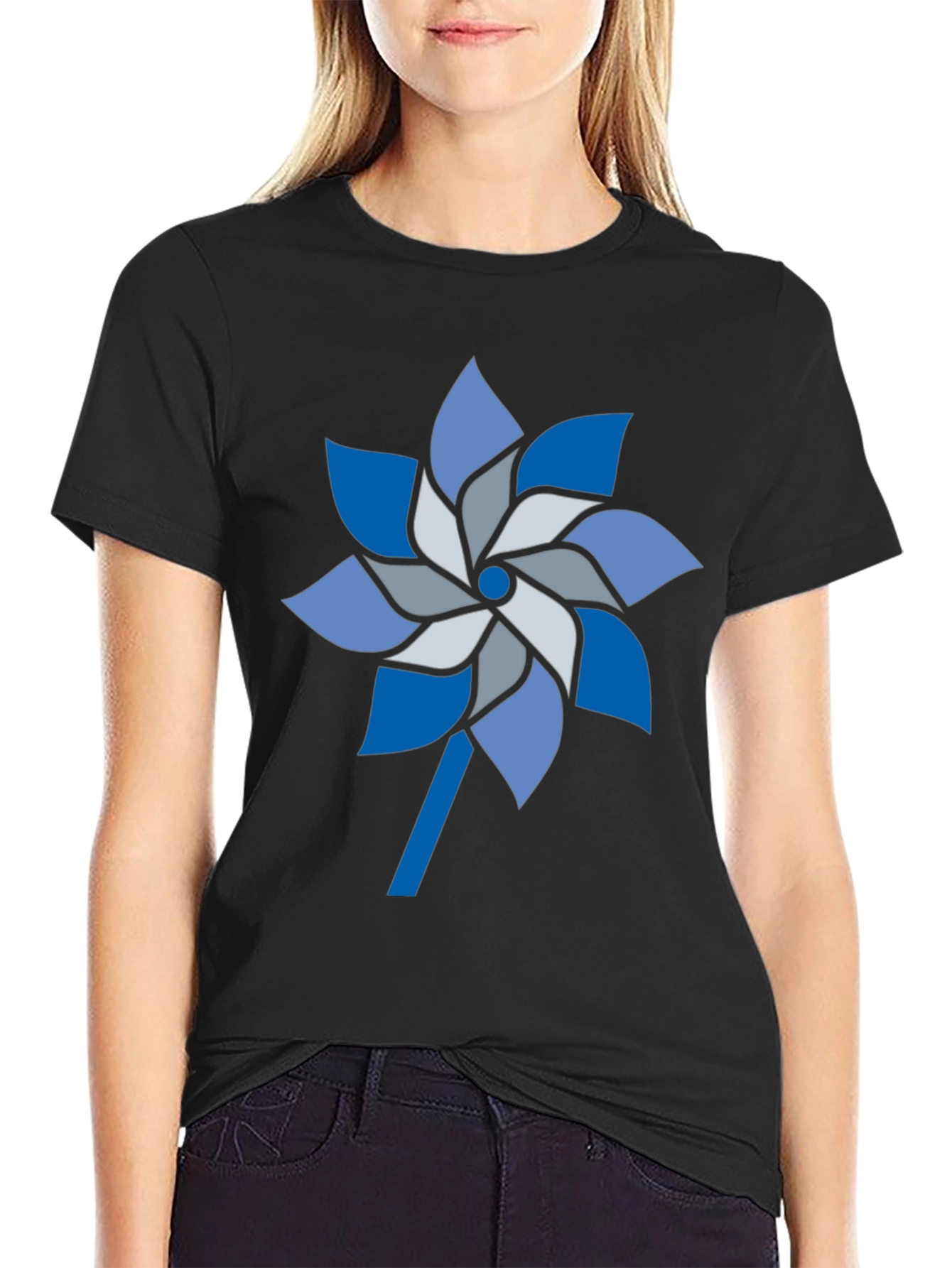 Pinwheel Graphic Tee - Stylish Mens Casual Shirt