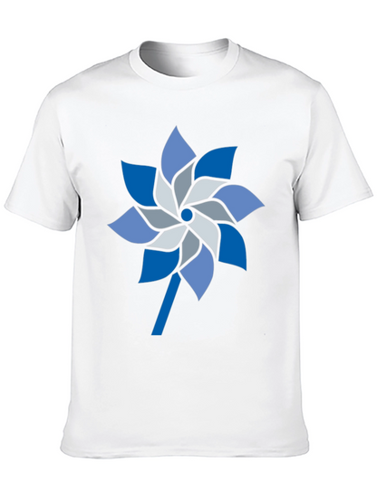 Pinwheel Graphic Tee - Stylish Mens Casual Shirt