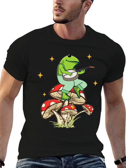 Frog Banjo Mushroom T-Shirt